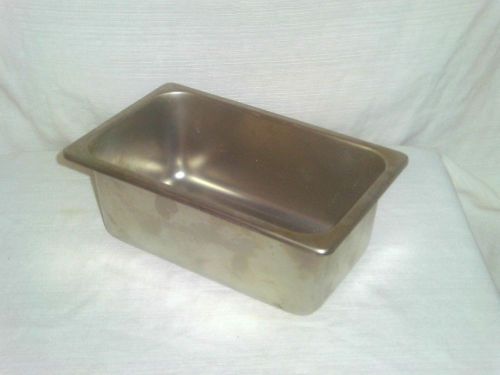 Steam Table Pan Bloomfield  MGST 1404   6-3/8&#034;W x 10-3/8&#034;L x 4&#034; Deep  NSF