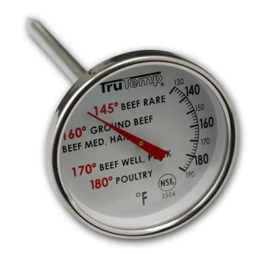 Taylor nsf 2&#034; dial meat thermometer, large dial  poultry beef pork # 03504 for sale