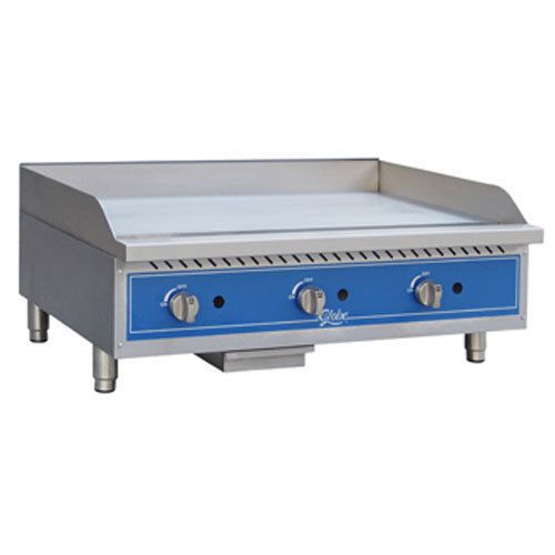 Globe GG36G Griddle, Gas, Countertop, 36&#034; Wide, (30,000 BTU Per Burner), 3/4&#034; Th