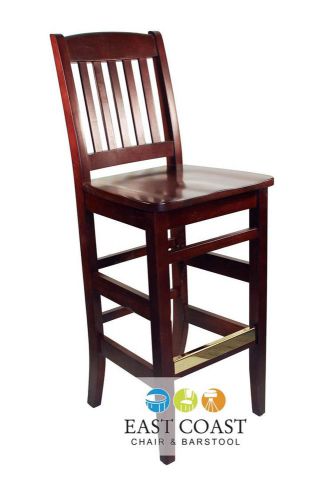 New kodiak mahogany wooden commercial restaurant bar stool for sale