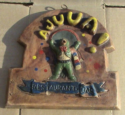 AJUUA! RESTAURANT BAR SIGN