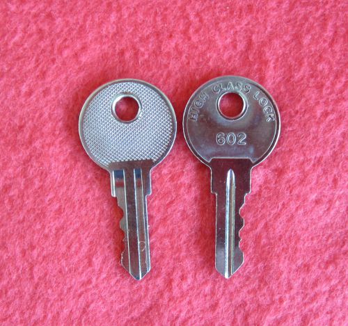Lot of 2 each #602 Keys For Vendesign 4-N-1 Carousel Coin Tube