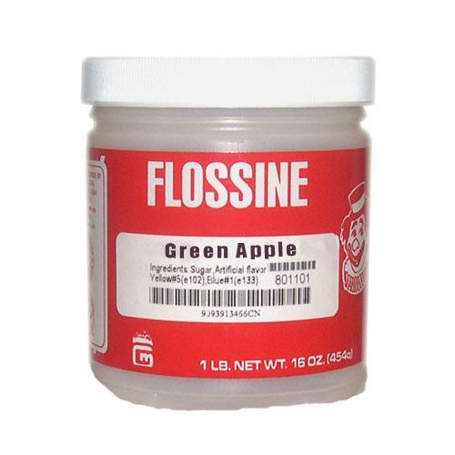 Gold medal products green apple 1 pound jar of flossine for sale