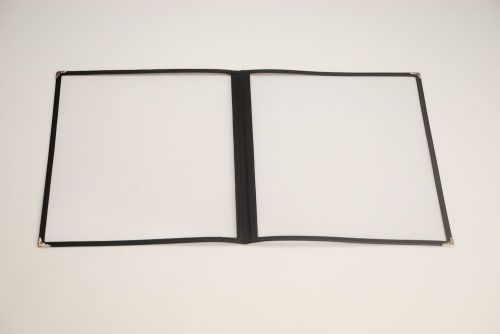 Restaurant Menu Covers, 8.5&#034;x11&#034;, 2 page 4 Views, Black Bison Trim