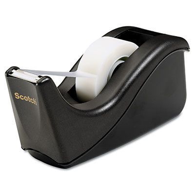 Value Desktop Tape Dispenser, 1&#034; Core, Two-Tone Black C60-BK