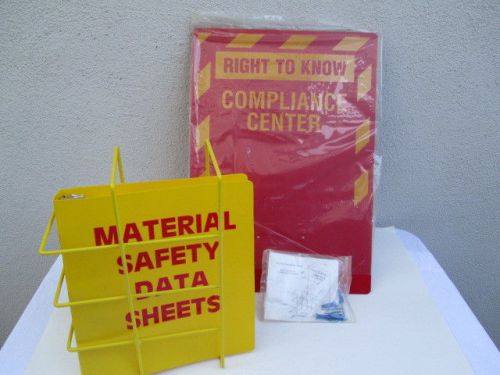 S-15383 SDS RIGHT TO KNOW SAFETY COMPLIANCE CENTER DATA SHEETS