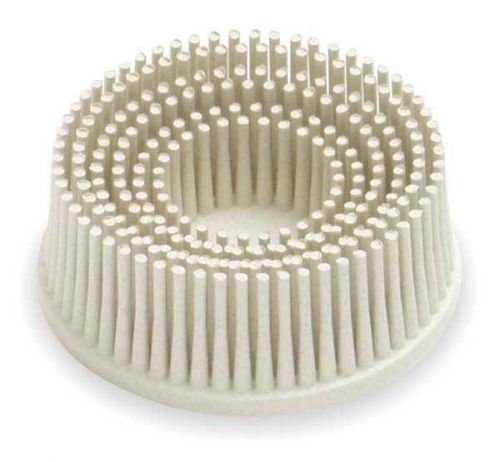 3m 7528 2&#034; Scoth-brite Roloc Bristle Disc 120 Grit Fine White Cheapest on ebay