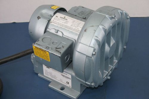 Gast regenair r1102 vacuum pump 1/10 hp motor for sale