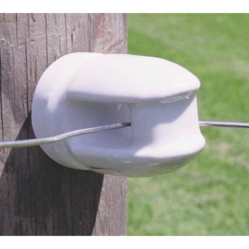 Large Screw-In Insulator, Porcelain, White ZAREBA Electric Fence Accessories