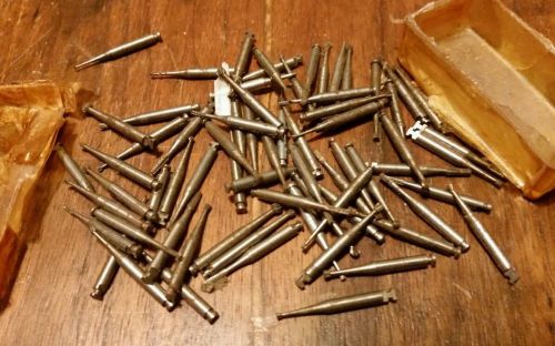 Large lot of watchmaker lathe bits