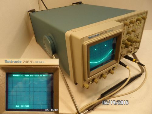 Guaranteed tektronix 2467b 4 channel 400 mhz brighteye scope, calibrated for sale