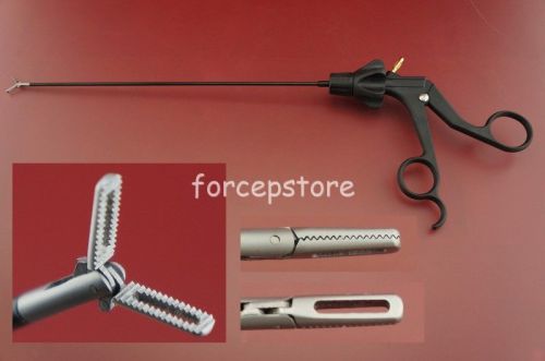 New 2.8 x 280 mm Laparoscopic Atraumatic Tumour Grasping Forceps Grasper