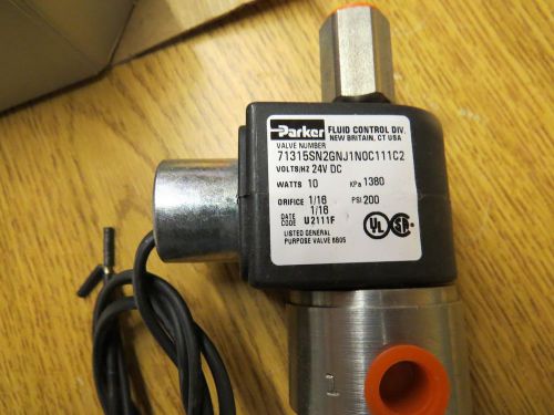 NEW PARKER Fluid Control PARKER  71315sn2gnj1n0c111c2 SOLENOID VALVE NEW