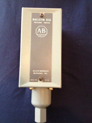 ALLEN BRADLEY BULLETIN 836 PRESSURE CONTROL ENCLOSURE