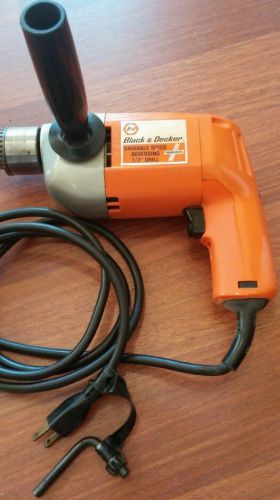 BLACK AND DECKER ELECTRIC DRILL HALF INCH VSR