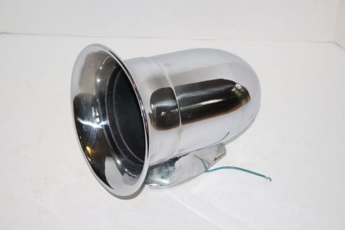 FEDERAL SIGNAL SIREN SPEAKER- CHROME FIRE TRUCK/ADAM 12 TYPE