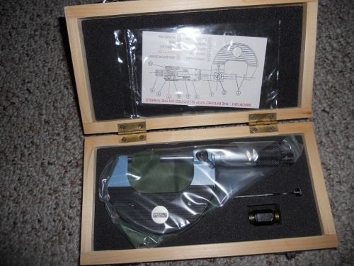 New FOWLER 52-239-002 PRECISION MICROMETER ,1-2&#034;, 0.0001&#034;..