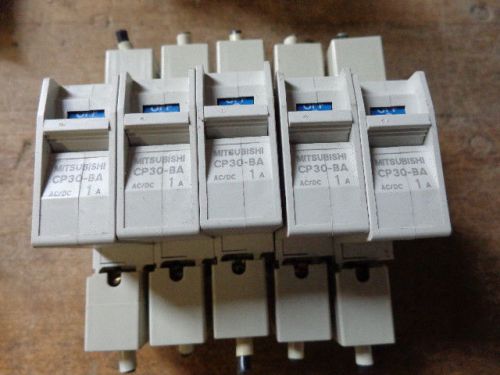 (5) MITSUBISHI CP30-BA-1P-1A CIRCUIT PROTECTORS