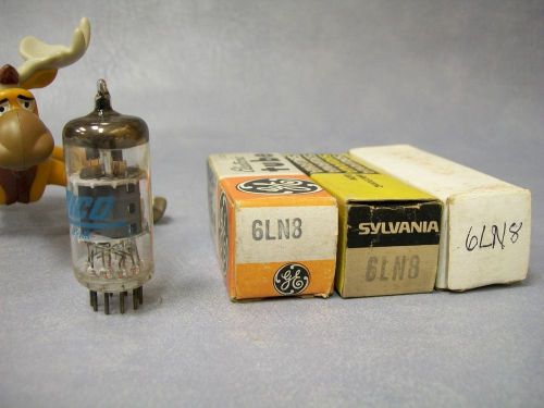 6LN8 Vacuum Tubes Various Brands  General Electric / MICO / Sylvania Lot of 3