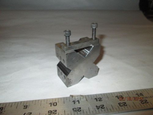 MACHINIST LATHE MILL Unusual Ground Hardened V Block Tool Makers