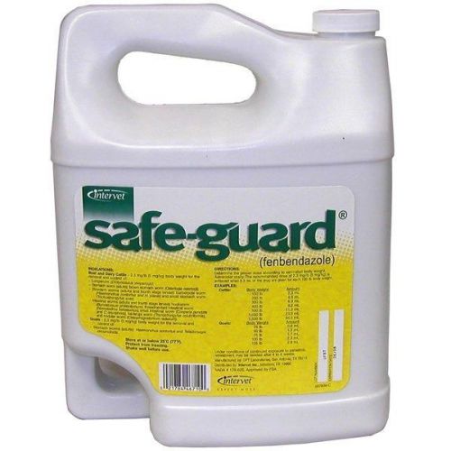 Safe-Guard Fenbendazol Dewormer Cattle &amp; Goat Suspension 10% 1Gallon intervet