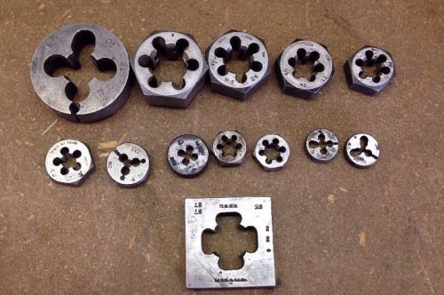 VINTAGE 13 DIES - Misc Sizes From Tap and Die Collector.