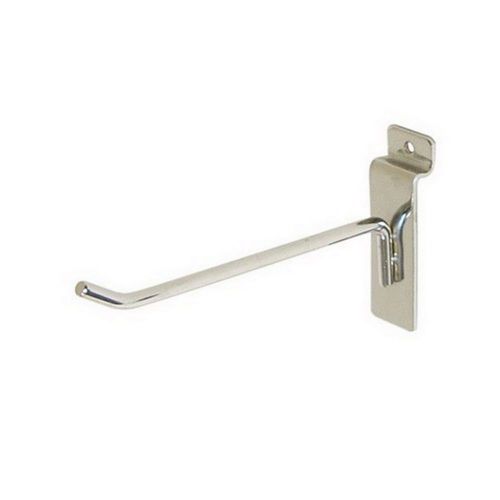 17 6&#034; CHROME slatwall hooks slat wall store fixtures