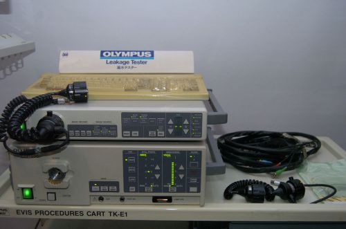 Olympus cv-100 endoscope processor clv-u20 light source (2) mh-236 pigtails etc. for sale