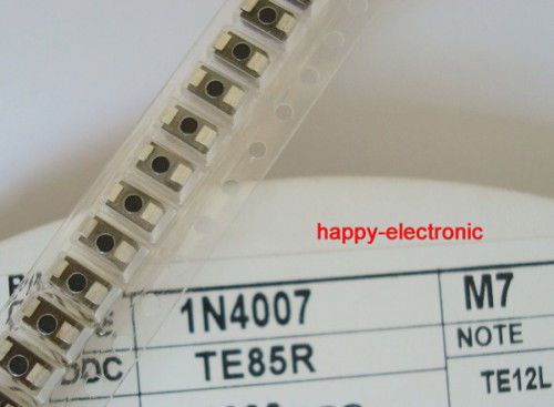 100pcs SMD 1N4007 Rectifier Diode 1A 1000V M7