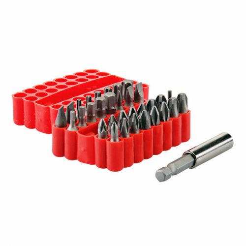 33 Piece Security Magnetic Bit Set Screwdriver Holder Hex Torx Star