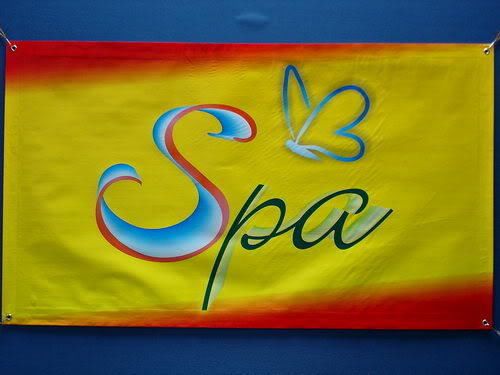 Spa sign banner