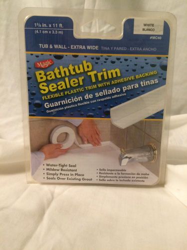 Magic Batub Sealer Trim New In Package. White In Color... 1