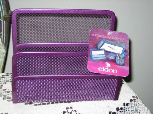 ELDON EXPRESSIONS PURPLE MESH 3 SLOT SORTER 22202 - BRAND NEW FROM 2001