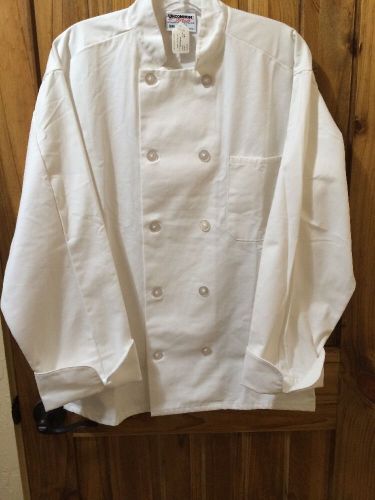 Uncommon Threads Size Small,100% Cotton,10 Button Chef Coat NWT.