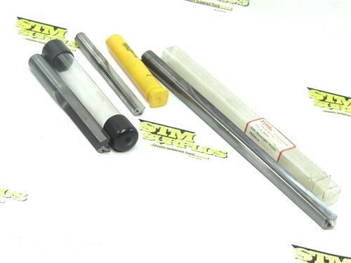 Lot of 3 solid carbide single flute coolant fed drills 12/32&#034; to 14mm kennametal for sale