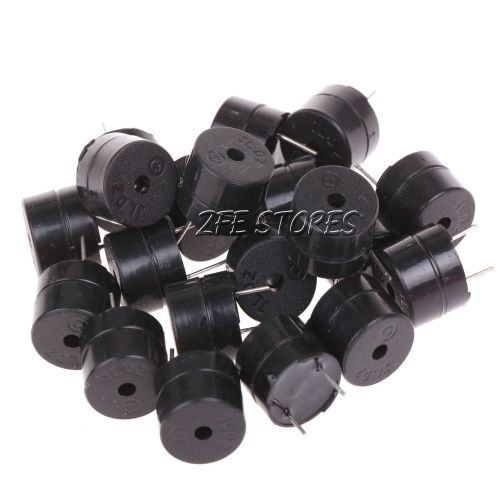 Black set of 20 pcs 3V Continuous Sound Piezo Buzzers Alarm Electromagnetic New