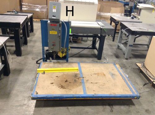 John S. Barnes Corp Hydraulic Powered Lift Table 66&#034; X 42&#034; w/ 1 HP Power Unit