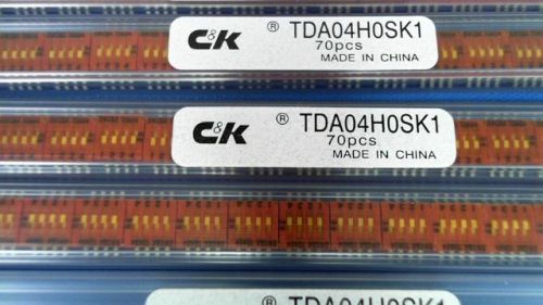 15-pcs switch dip 4-pos half pitch c &amp; k tda04h0sk1 04h0sk1 for sale