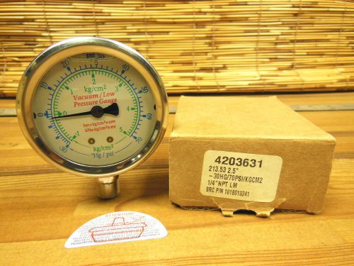 2.5&#034; Liquid filled gauge 30 HG / 70 psi/KGCM2 1/4&#034; NPT 4203631