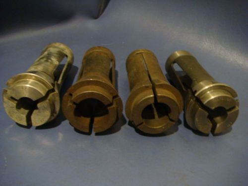 BROWN &amp; SHARPE #22 RD COLLET SET, 4 PCS 41/64, 29/32, 5/8, 1&#034; 0127152