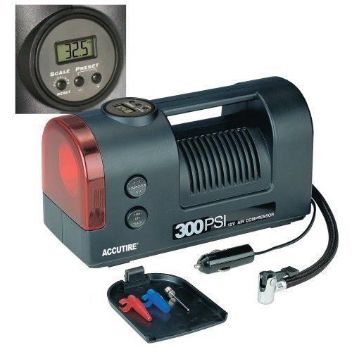 NEW Accutire MS-5550 Digital 300 PSI 12V Air Compressor with Light