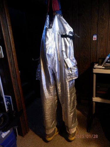 Globe Hazmat Firefighter GX-7 Pants 7.0 OZ Aluminized PBI / Kevlar size 40 x 32