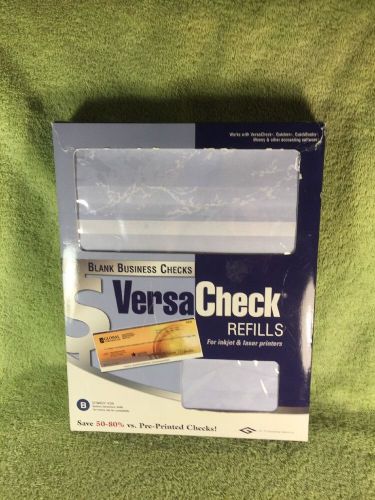 VersaCheck Refills 225 Blank Checks-Form #1000 Prestige Blue