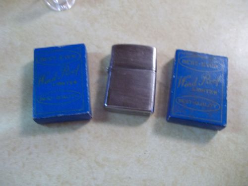 &#034;Best Ever&#034; chrome lighter original box - second empty box as well *Free Ship*