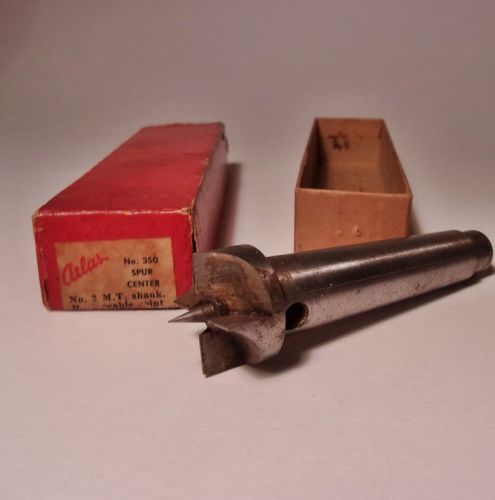 Original Atlas Craftsman MT2 Spur Center For Lathe with box No 350