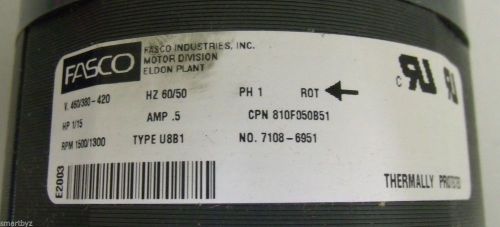 BRAND NEW FASCO ELECTRIC MOTOR CPN 810F050B51 .5A 161WATTS 460/380-420 60/50Hz