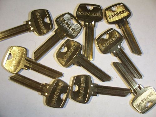 10 ORG  SARGENT  LC  KEY WAY   6 PIN  KEY BLANKS UNCUT KEYS  LOCKSMITH