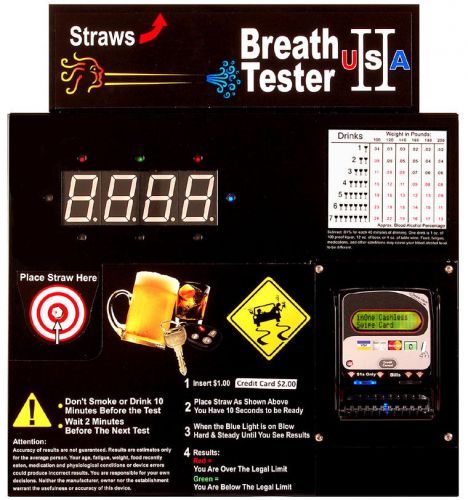 Dollar operated breathalyzer for sale