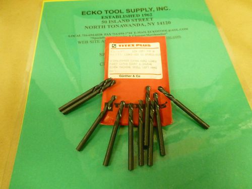 SCREW MACHINE DRILL LEFT HAND 11/64 DIA HIGH SPEED TITEX GERMANY NEW 11PCS$10.00