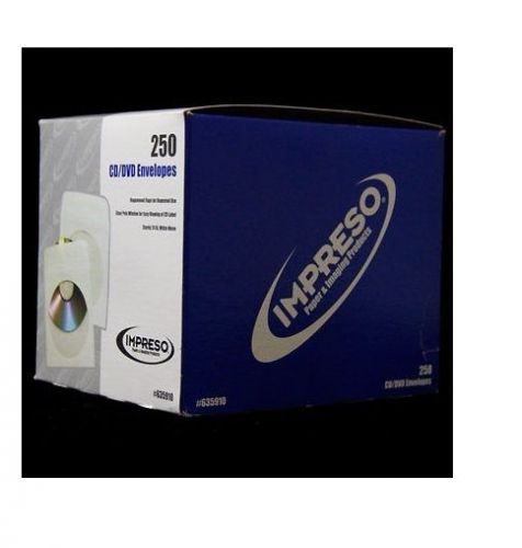 Alliance impreso cd envelopes 250 count white paper and poly window new item for sale